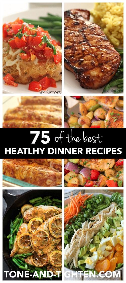 Healthy Recipes : 75 of the Best Healthy Dinner Recipes - a huge list ...